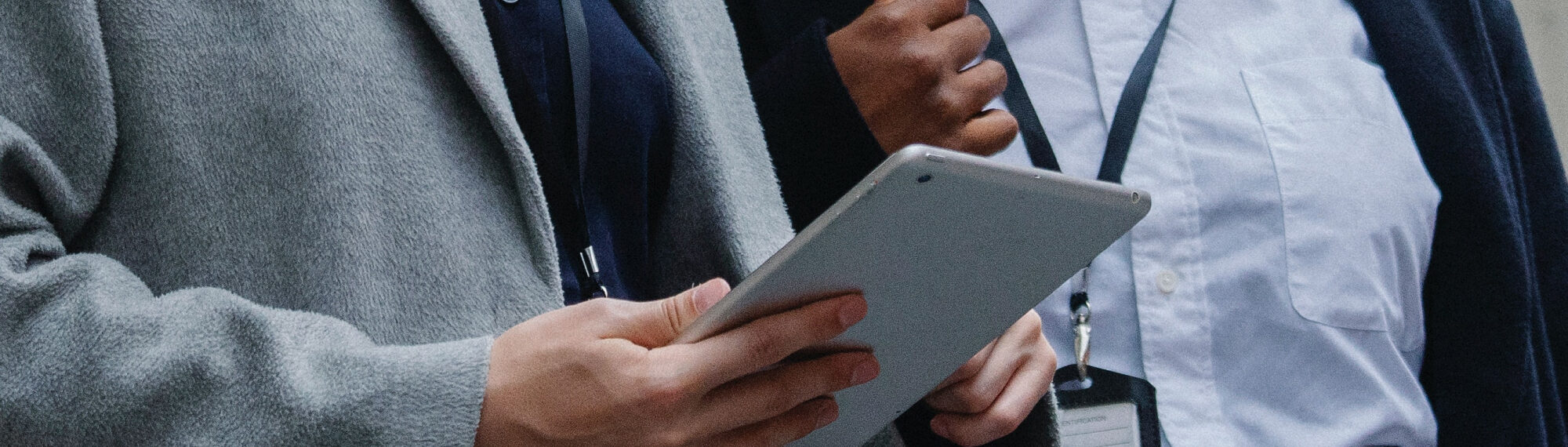 Professionals with ipad